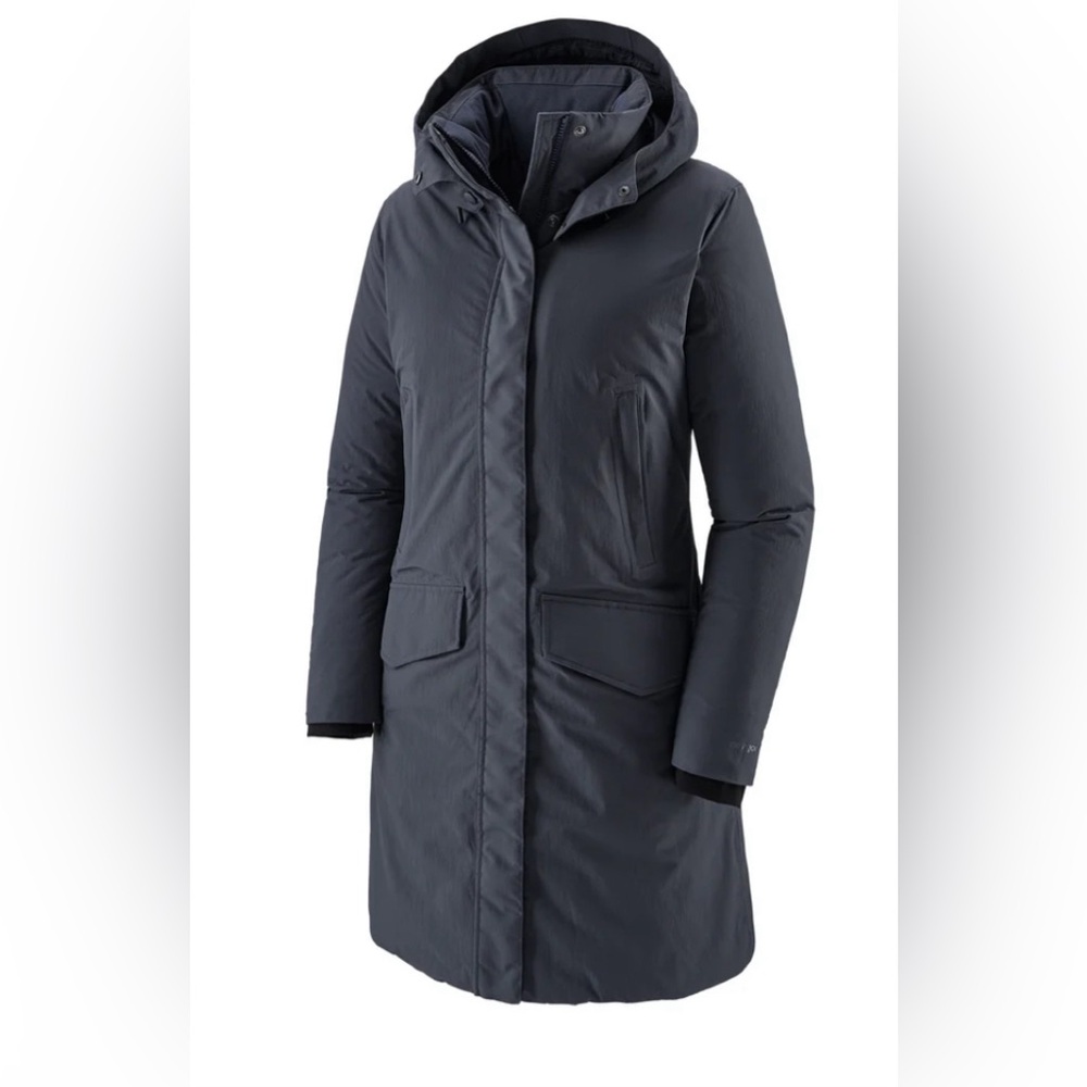 Patagonia W's City Storm Parka, size XL, Black, EUC